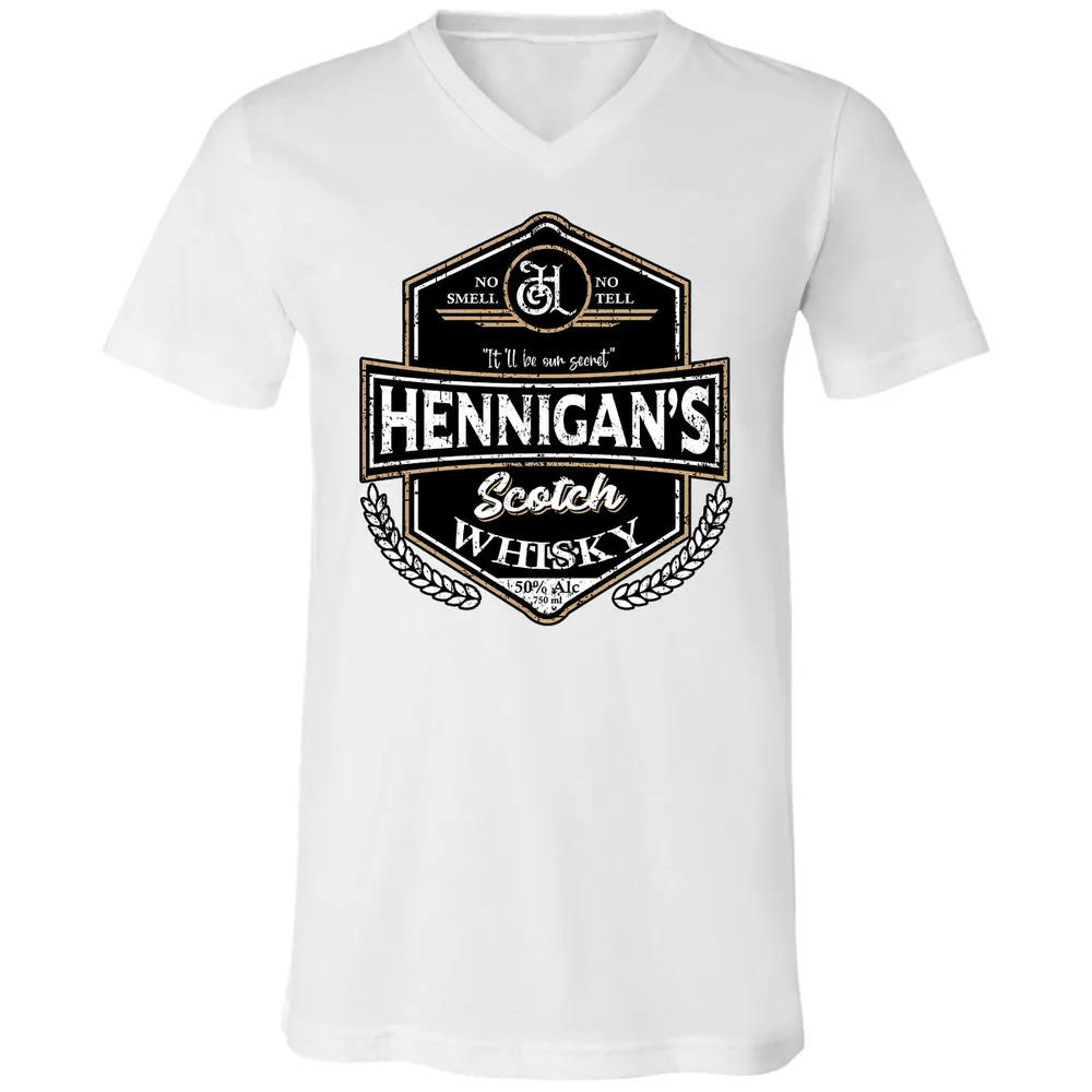 Unisex V-Neck T-Shirt - ZDZFCUSB - White - 5