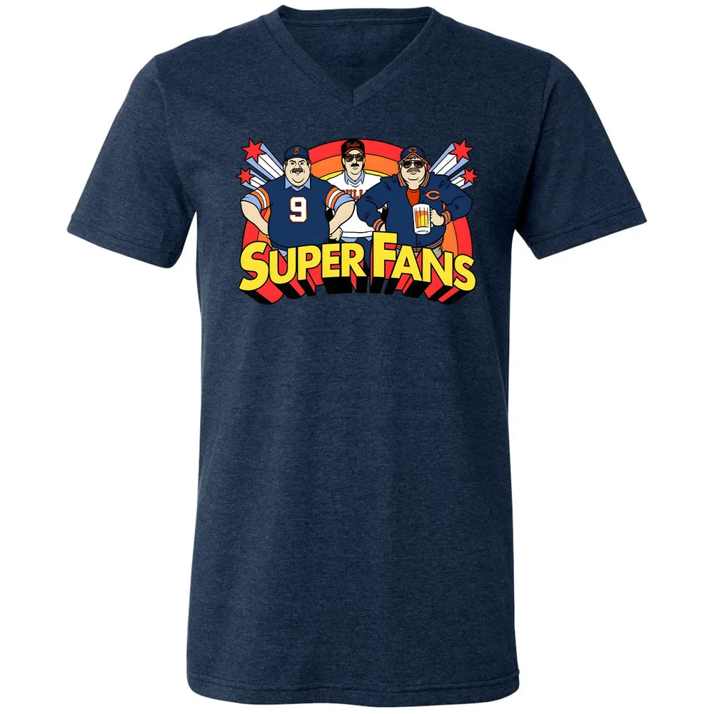 Unisex V-Neck T-Shirt - VUG7DDZ8 - Heather Navy - 15