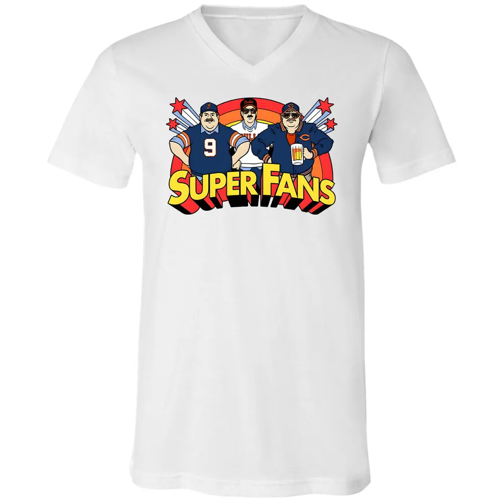 Unisex V-Neck T-Shirt - VUG7DDZ8 - White - 5