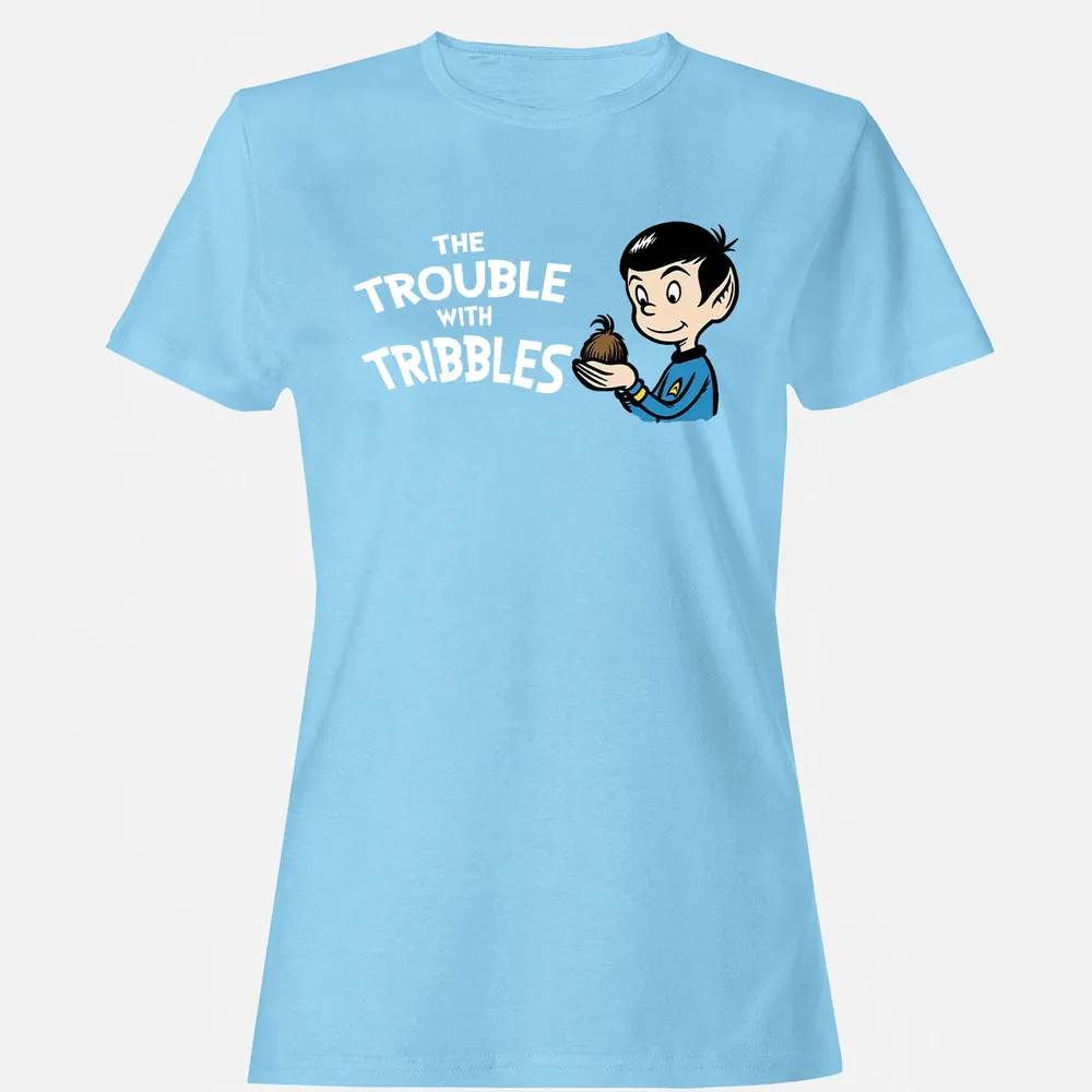 Women's T-Shirt - 9AU6W6TY - Light Blue - 8