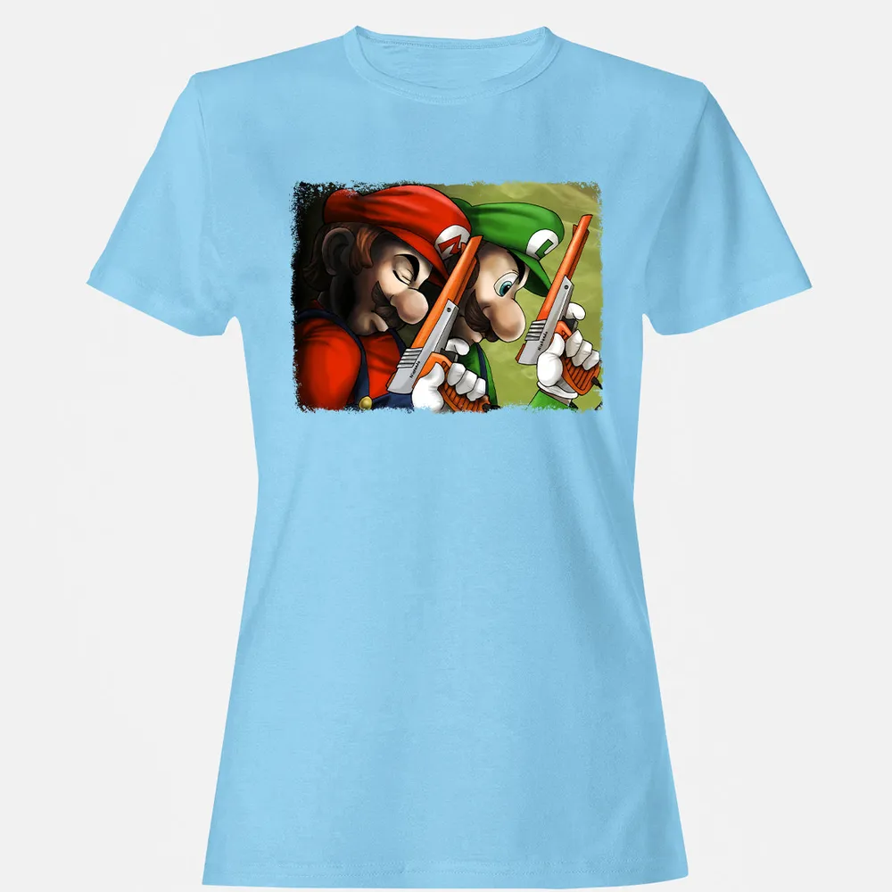 Women's T-Shirt - 4U3S79ZK - Light Blue - 8