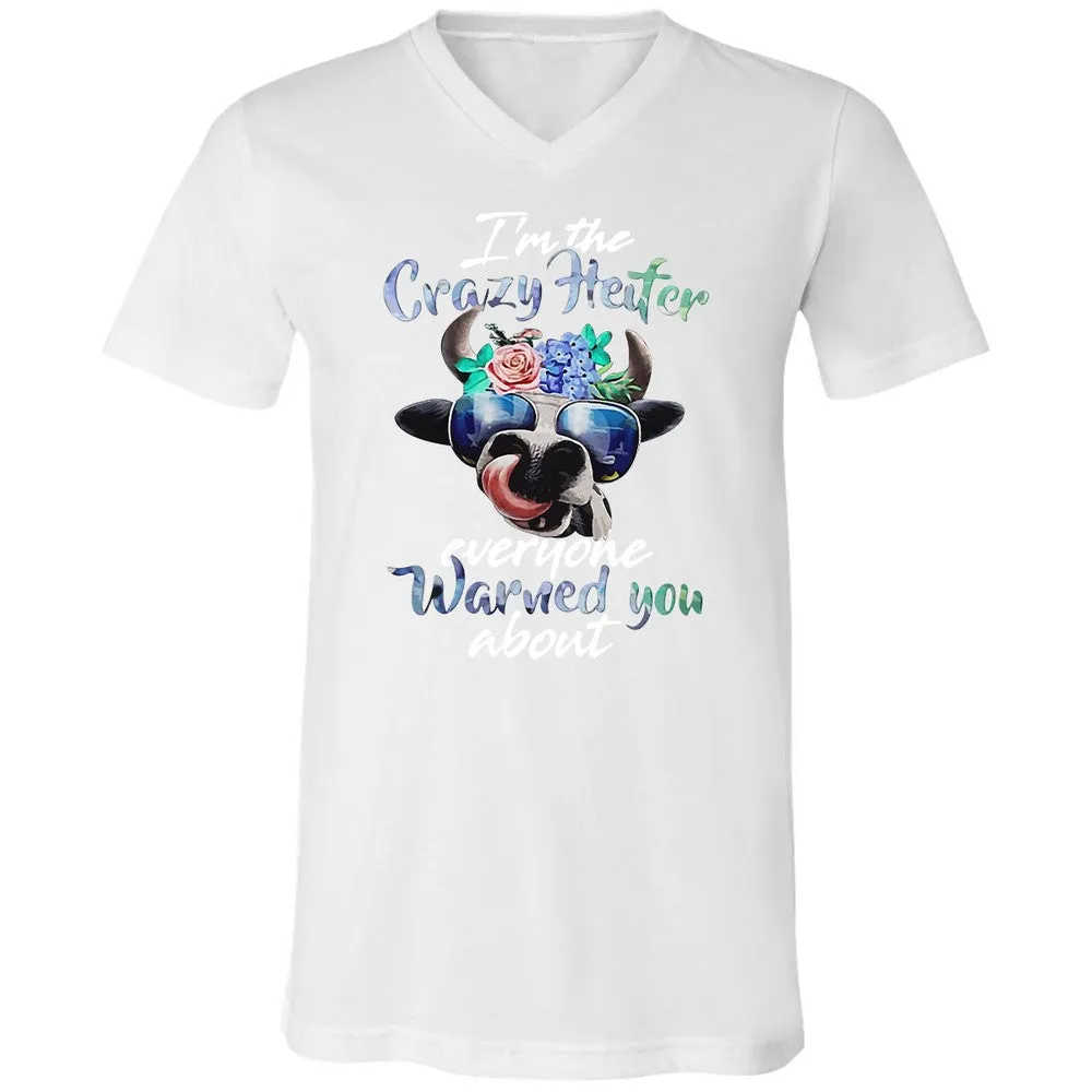 Unisex V-Neck T-Shirt - PVCWQ5AP - White - 5