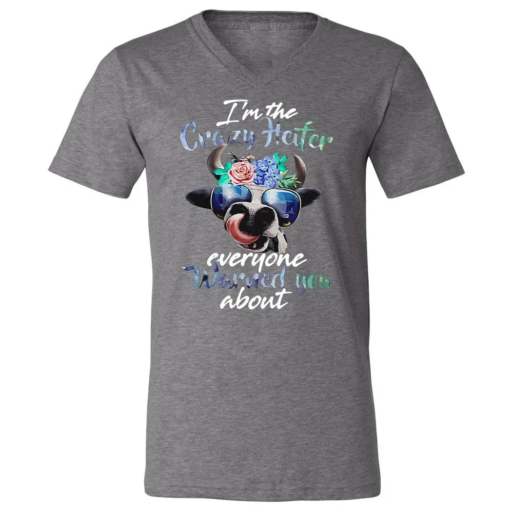Unisex V-Neck T-Shirt - PVCWQ5AP - Deep Heather - 13