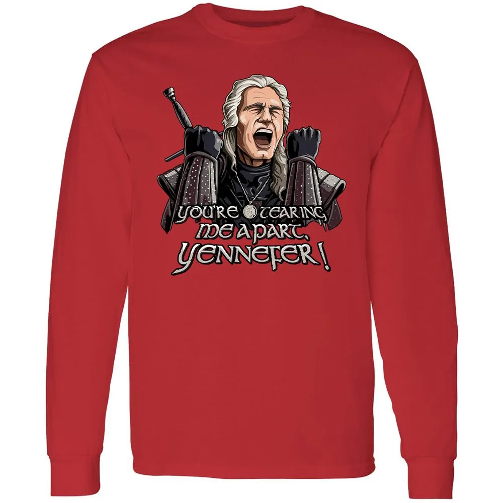 Long Sleeve T-Shirt - VXQBDV9G - Red - 14