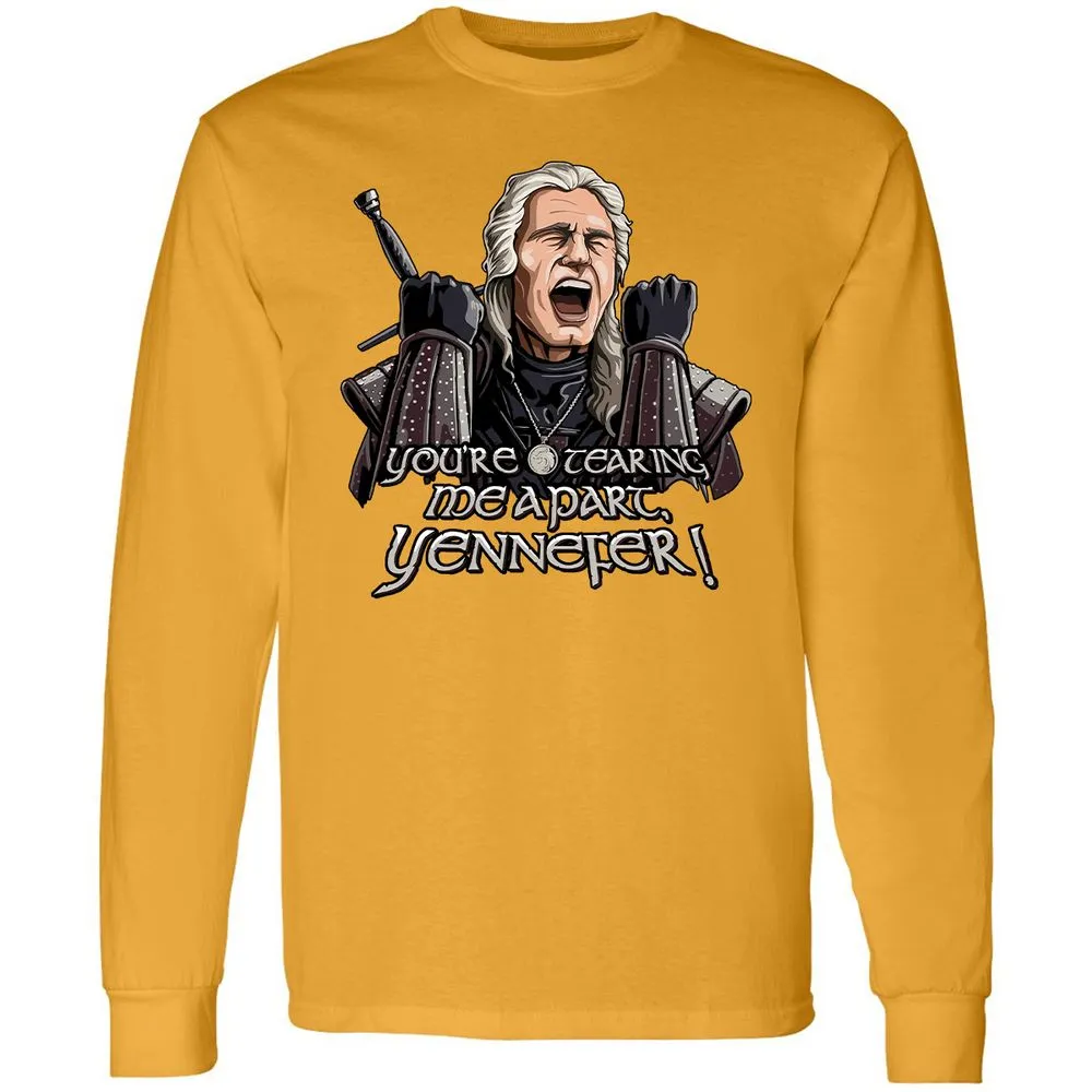 Long Sleeve T-Shirt - VXQBDV9G - Gold - 9