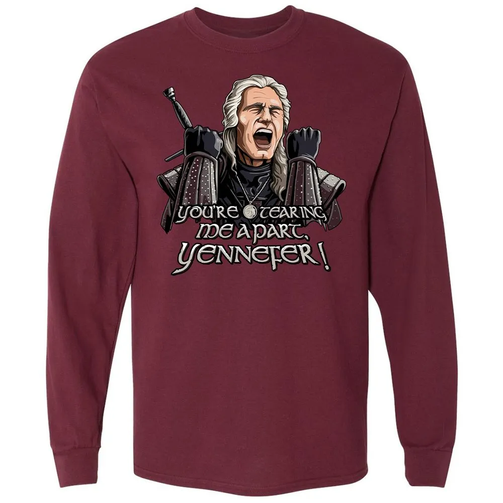 Long Sleeve T-Shirt - VXQBDV9G - Maroon - 11