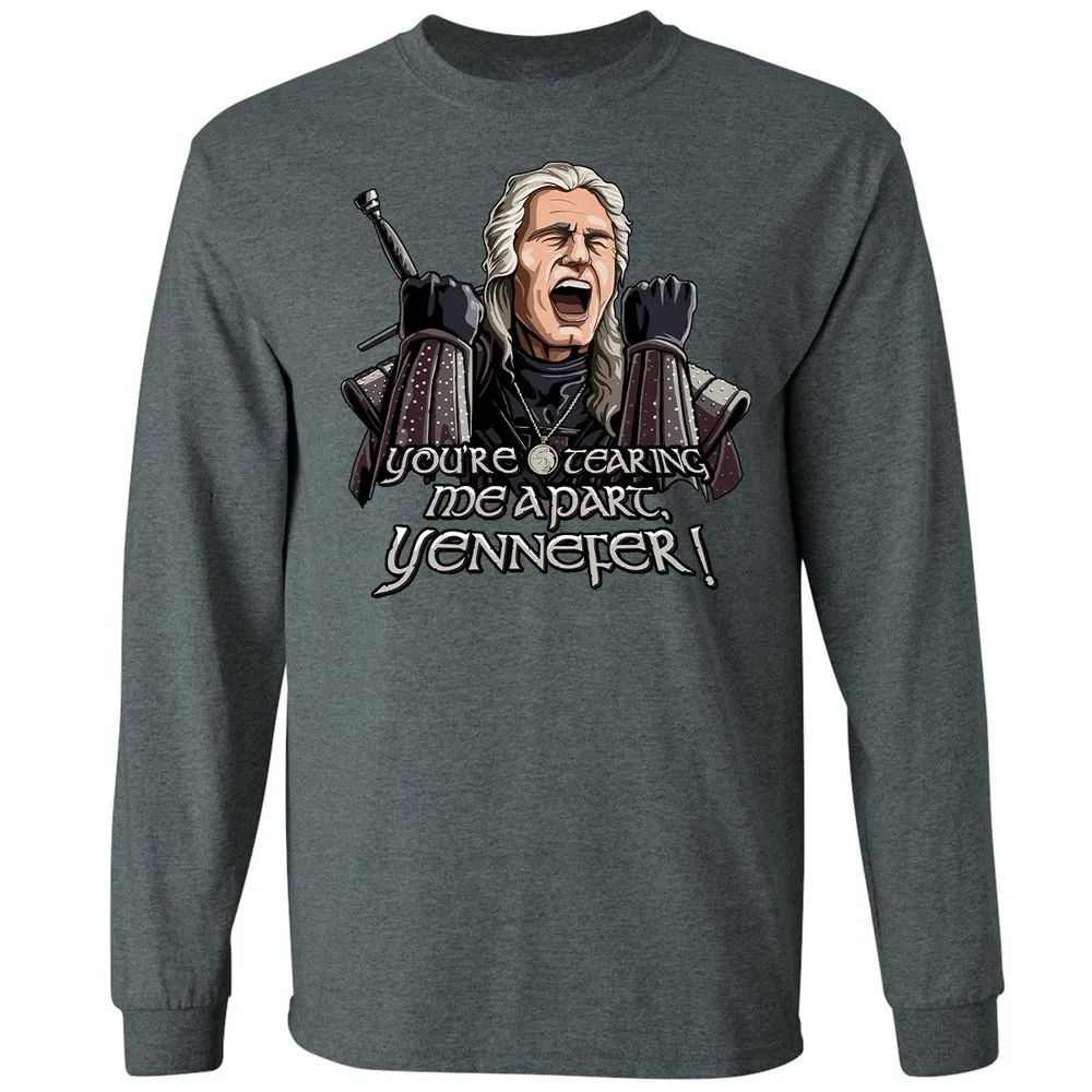 Long Sleeve T-Shirt - VXQBDV9G - Dark Heather - 15