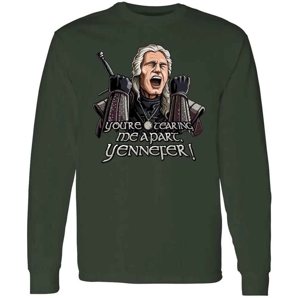 Long Sleeve T-Shirt - VXQBDV9G - Forest Green - 4