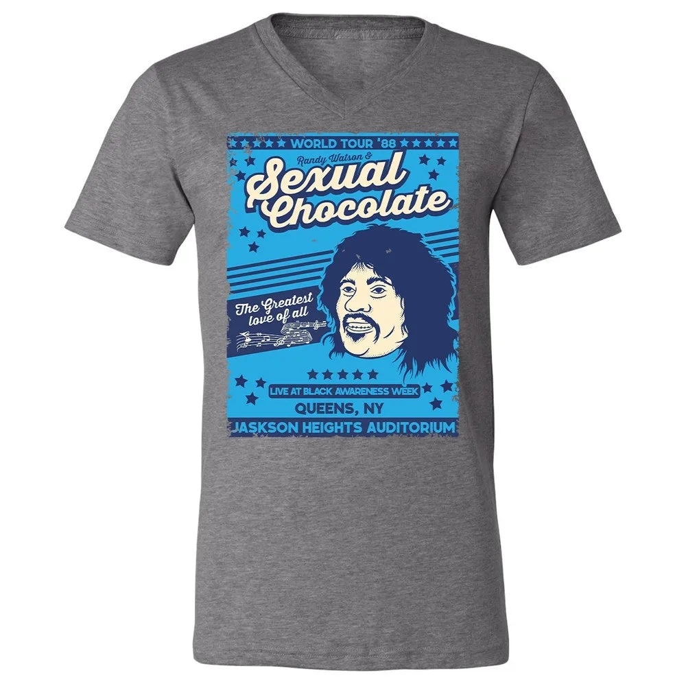 Unisex V-Neck T-Shirt - YM7GA5E7 - Deep Heather - 13