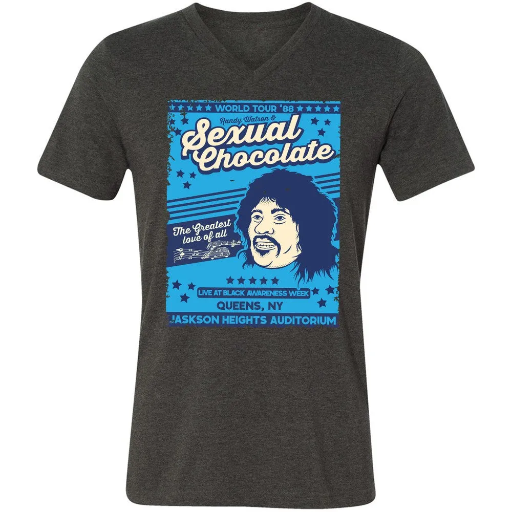Unisex V-Neck T-Shirt - YM7GA5E7 - Dark Grey Heather - 8