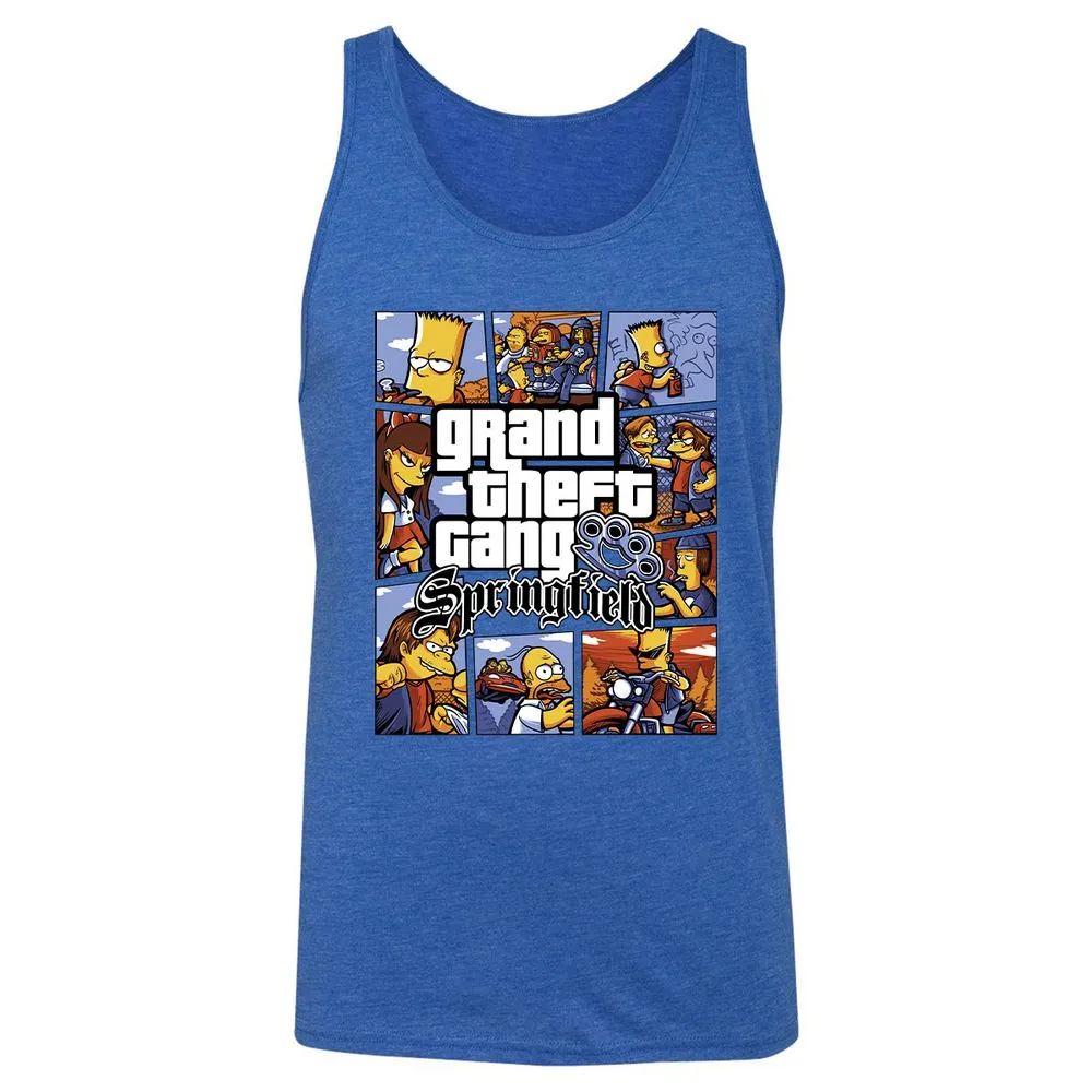 Unisex Jersey Tank - 53LX5PCK - True Royal Triblend - 12
