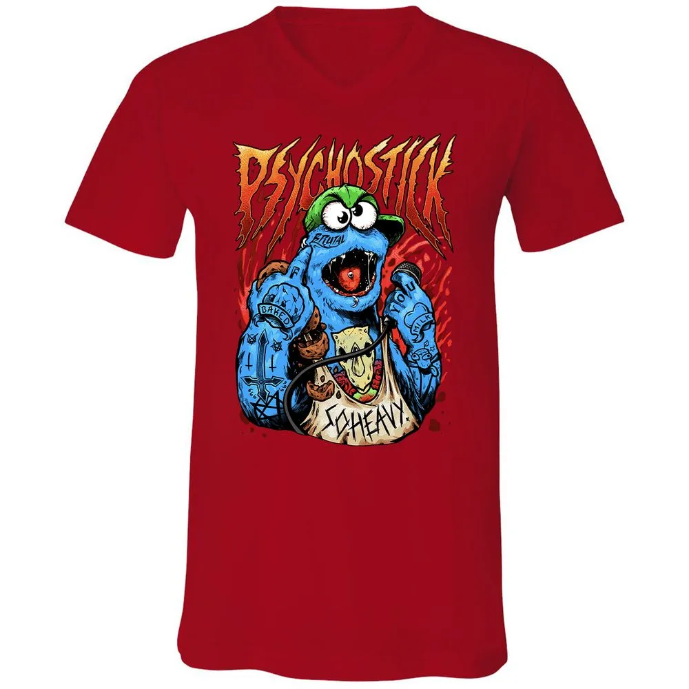Unisex V-Neck T-Shirt - RSEAASQ5 - Red - 3