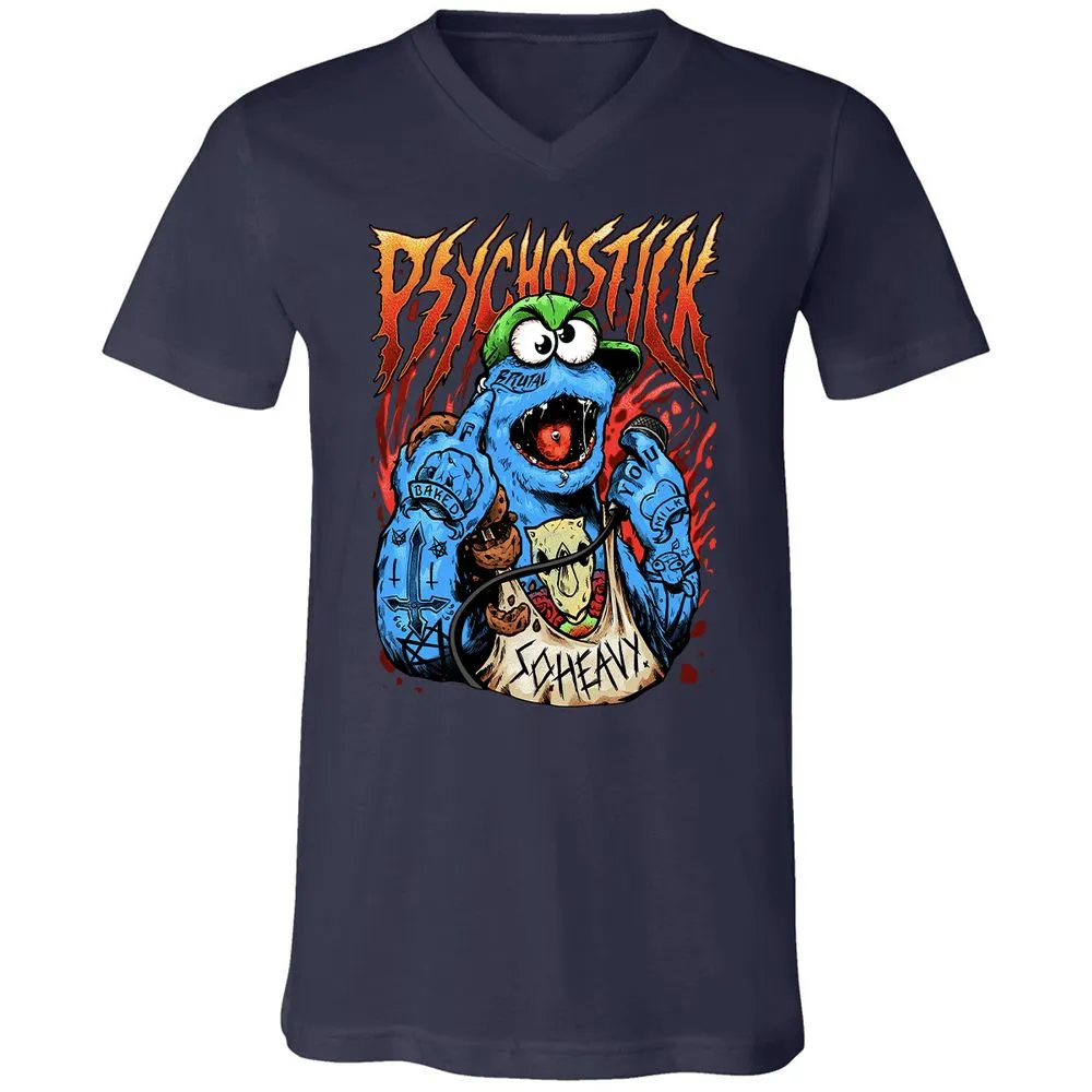 Unisex V-Neck T-Shirt - RSEAASQ5 - Navy - 2
