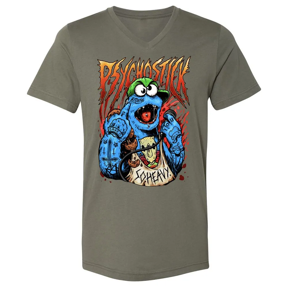 Unisex V-Neck T-Shirt - RSEAASQ5 - Military Green - 10
