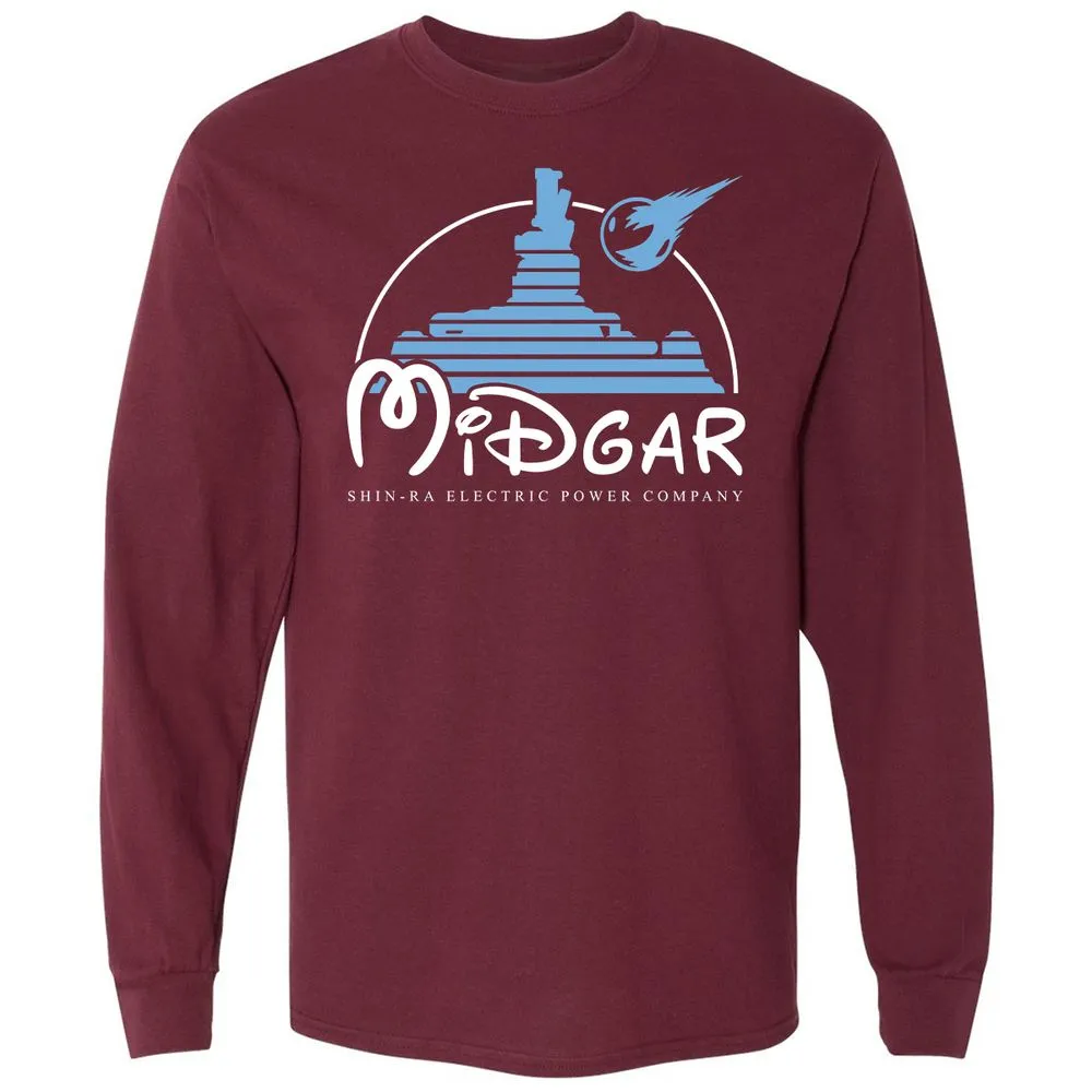 Long Sleeve T-Shirt - B8RKCDY8 - Maroon - 11