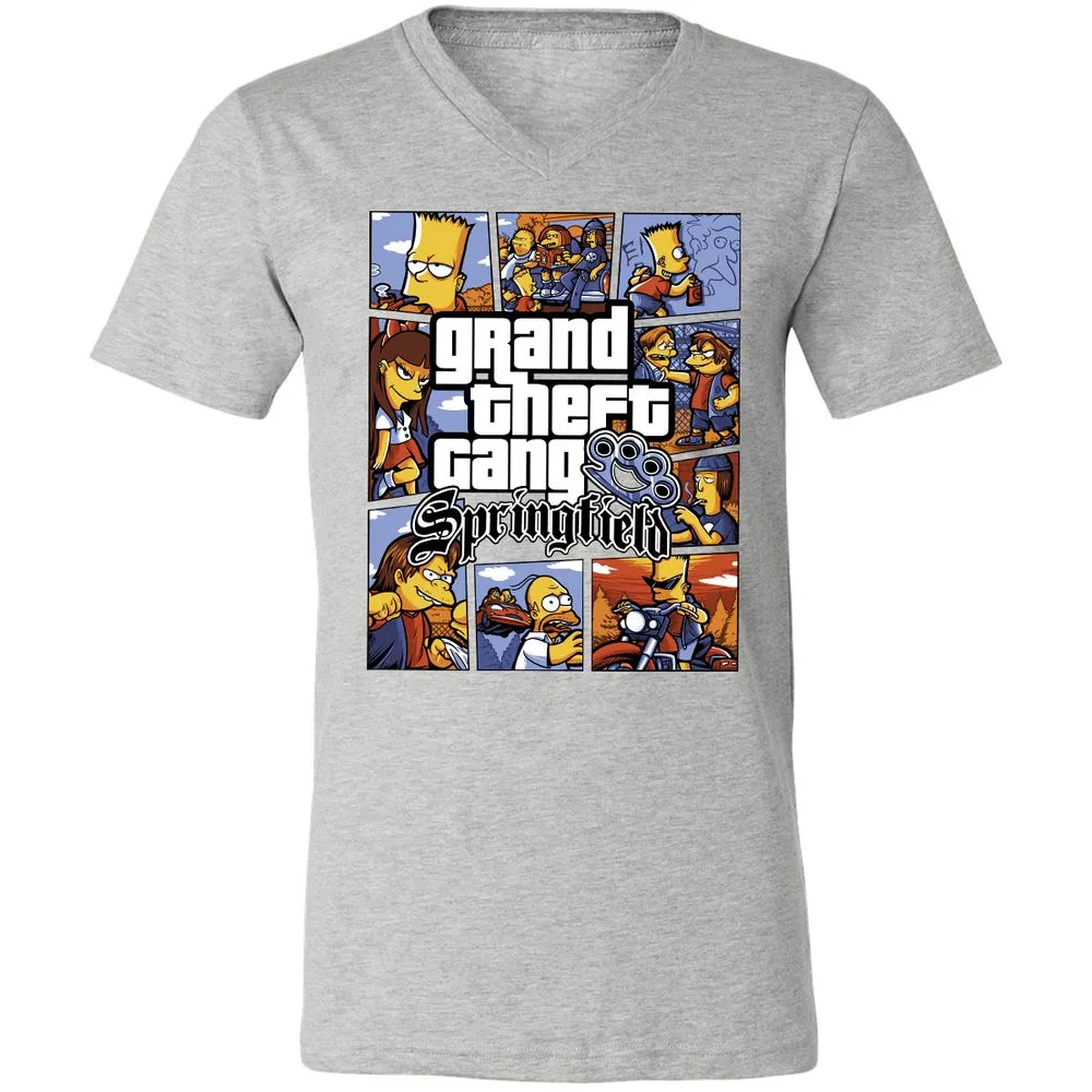 Unisex V-Neck T-Shirt - 3RN1RZFQ - Athletic Heather - 7