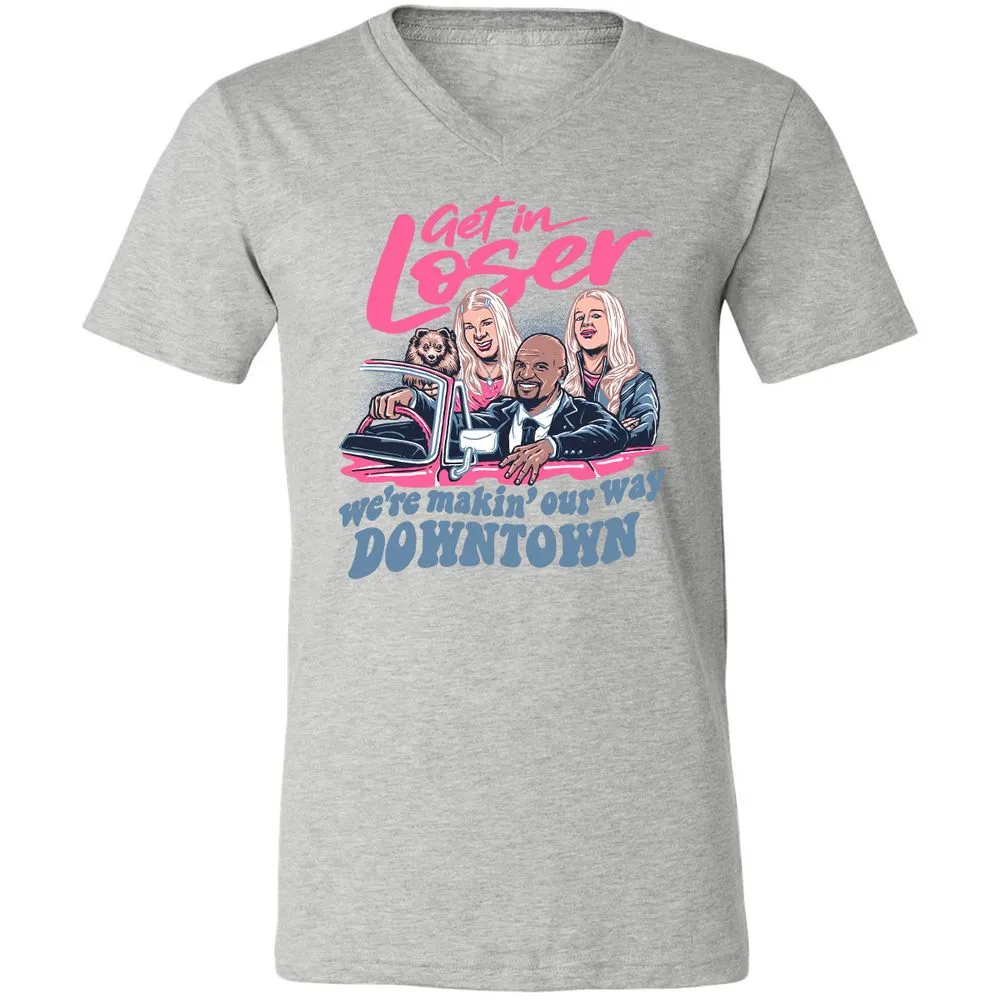 Unisex V-Neck T-Shirt - P6DW9QU6 - Athletic Heather - 7