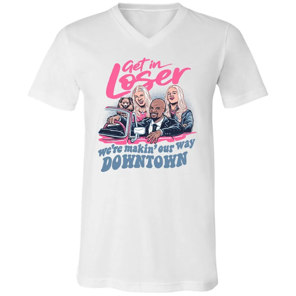 Unisex V-Neck T-Shirt - P6DW9QU6 - White - 5