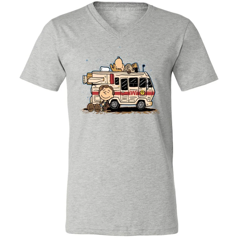 Unisex V-Neck T-Shirt - VR1H2P21 - Athletic Heather - 7