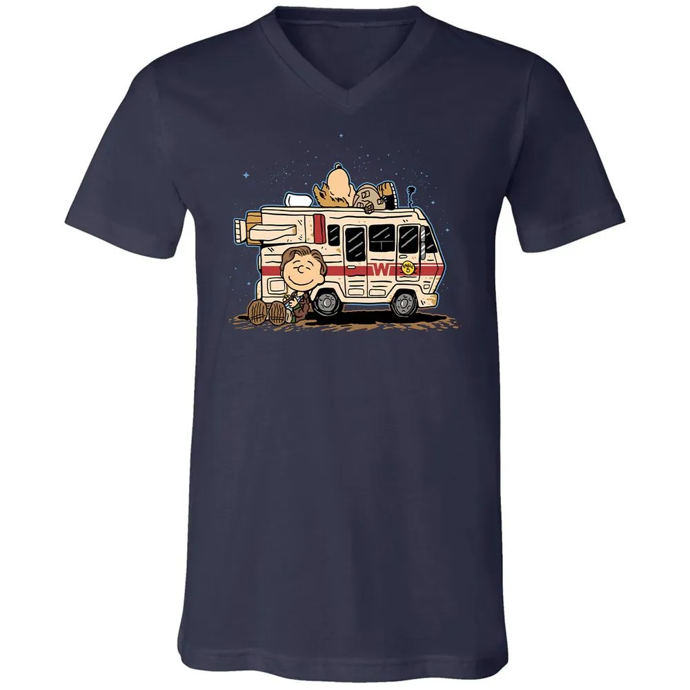 Unisex V-Neck T-Shirt - VR1H2P21 - Navy - 2