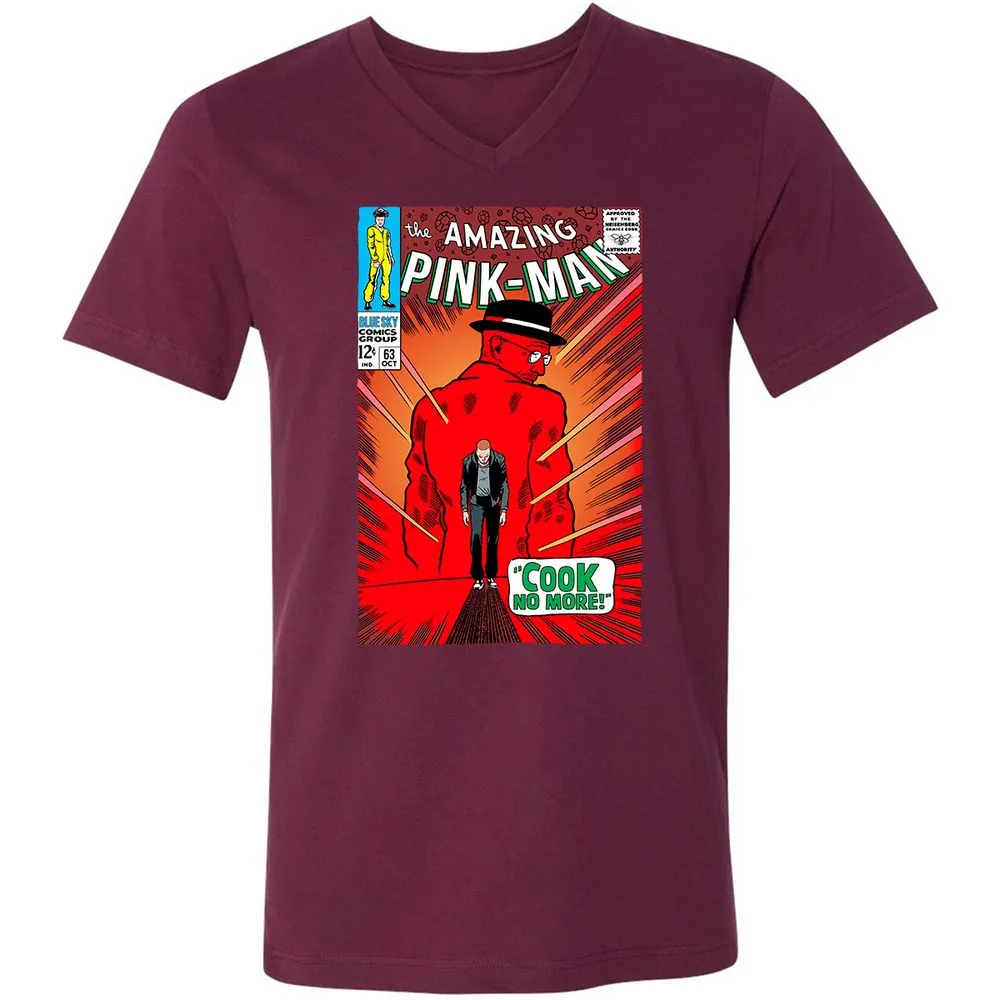 Unisex V-Neck T-Shirt - SK6CWFYK - Maroon - 6