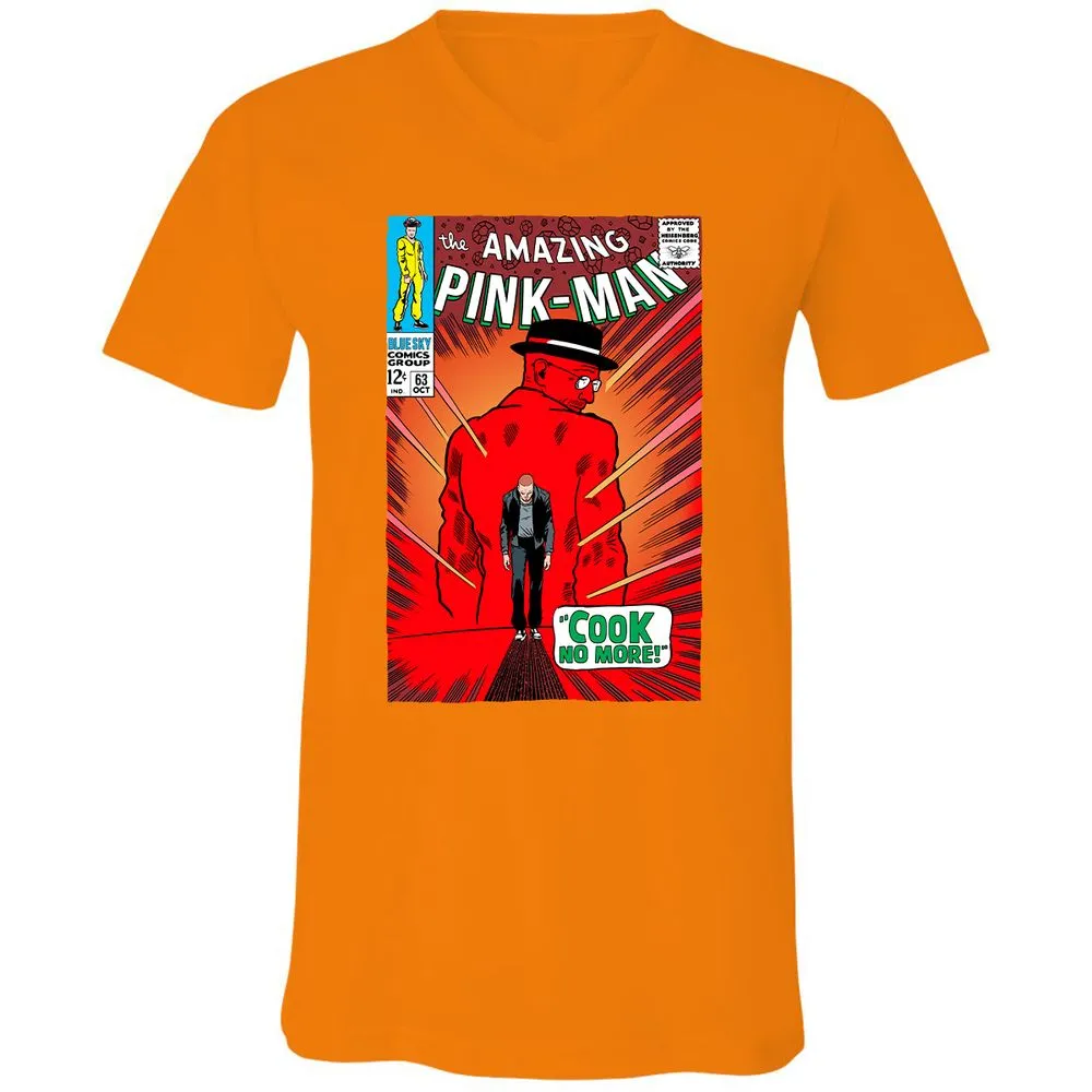 Unisex V-Neck T-Shirt - SK6CWFYK - Orange - 11