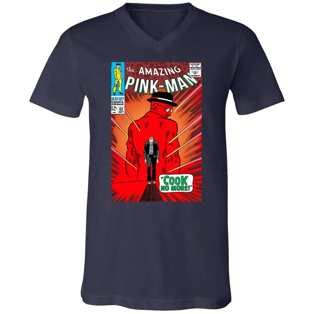 Unisex V-Neck T-Shirt - SK6CWFYK - Navy - 2