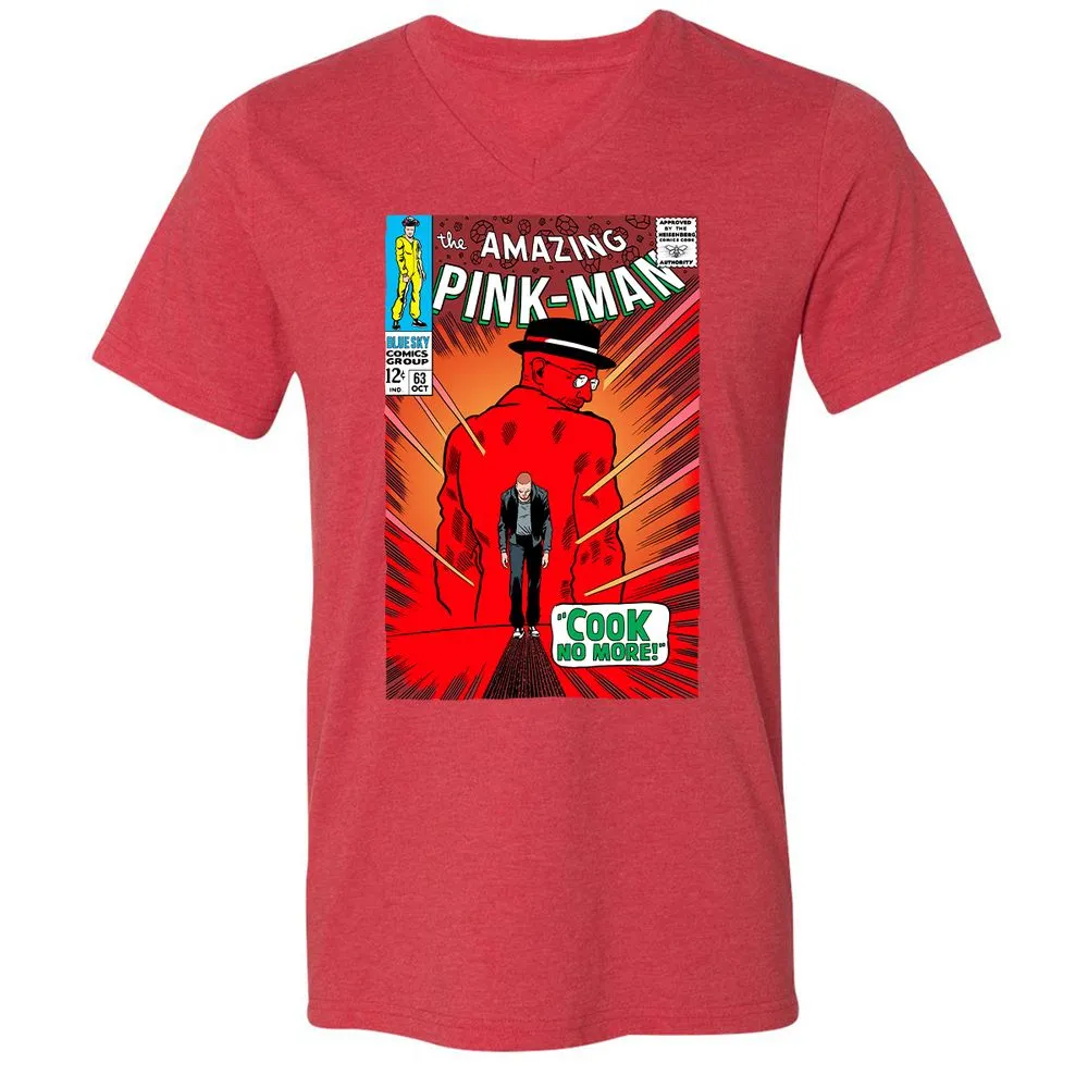 Unisex V-Neck T-Shirt - SK6CWFYK - Heather Red - 16