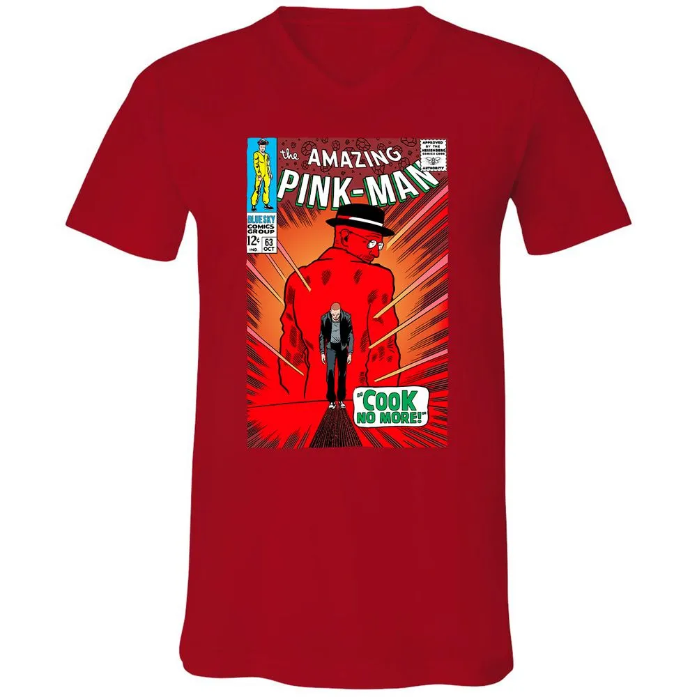 Unisex V-Neck T-Shirt - SK6CWFYK - Red - 3