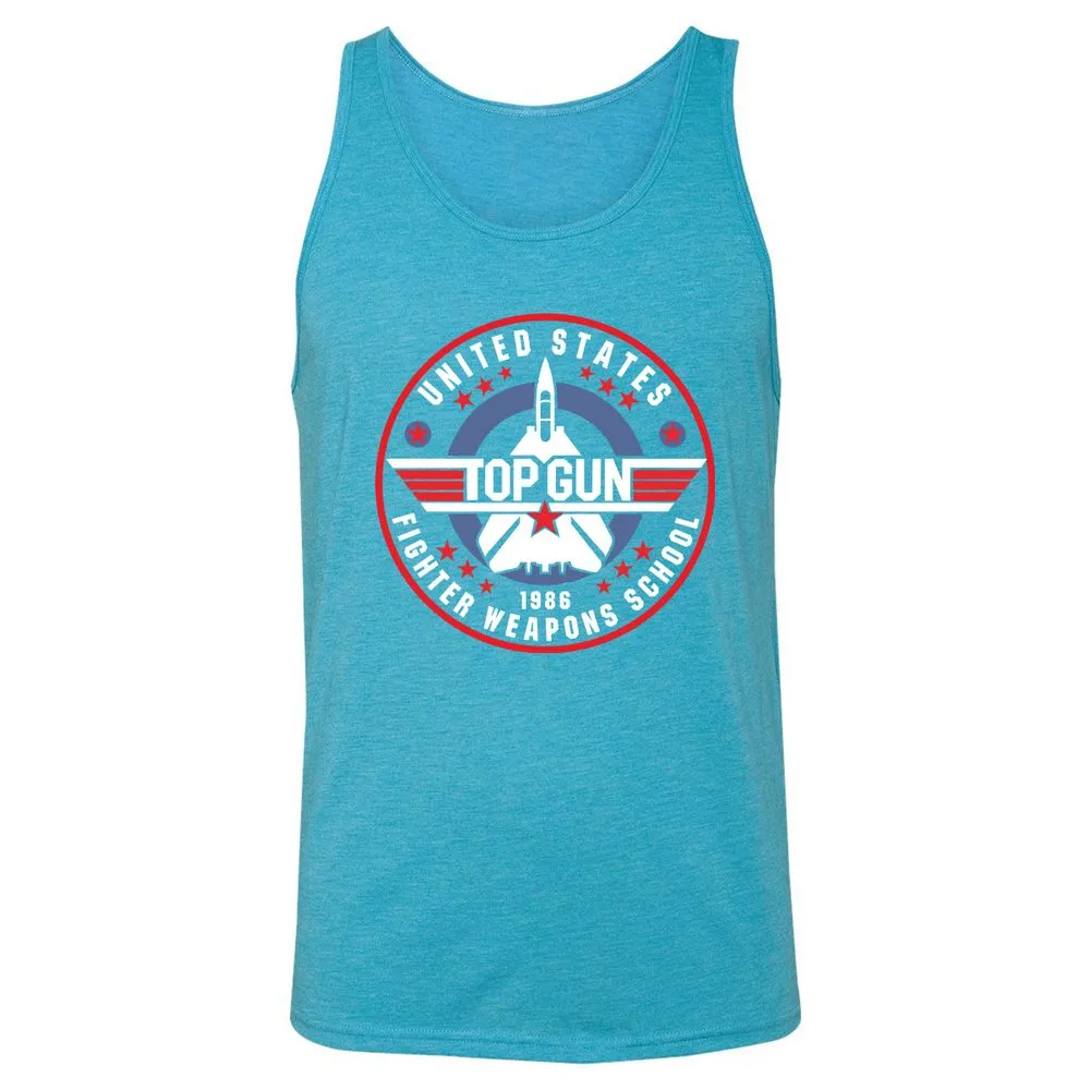 Unisex Jersey Tank - TZCHAAAT - Aqua Triblend - 3