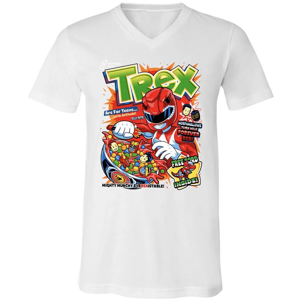 Unisex V-Neck T-Shirt - DKPFYQMS - White - 5