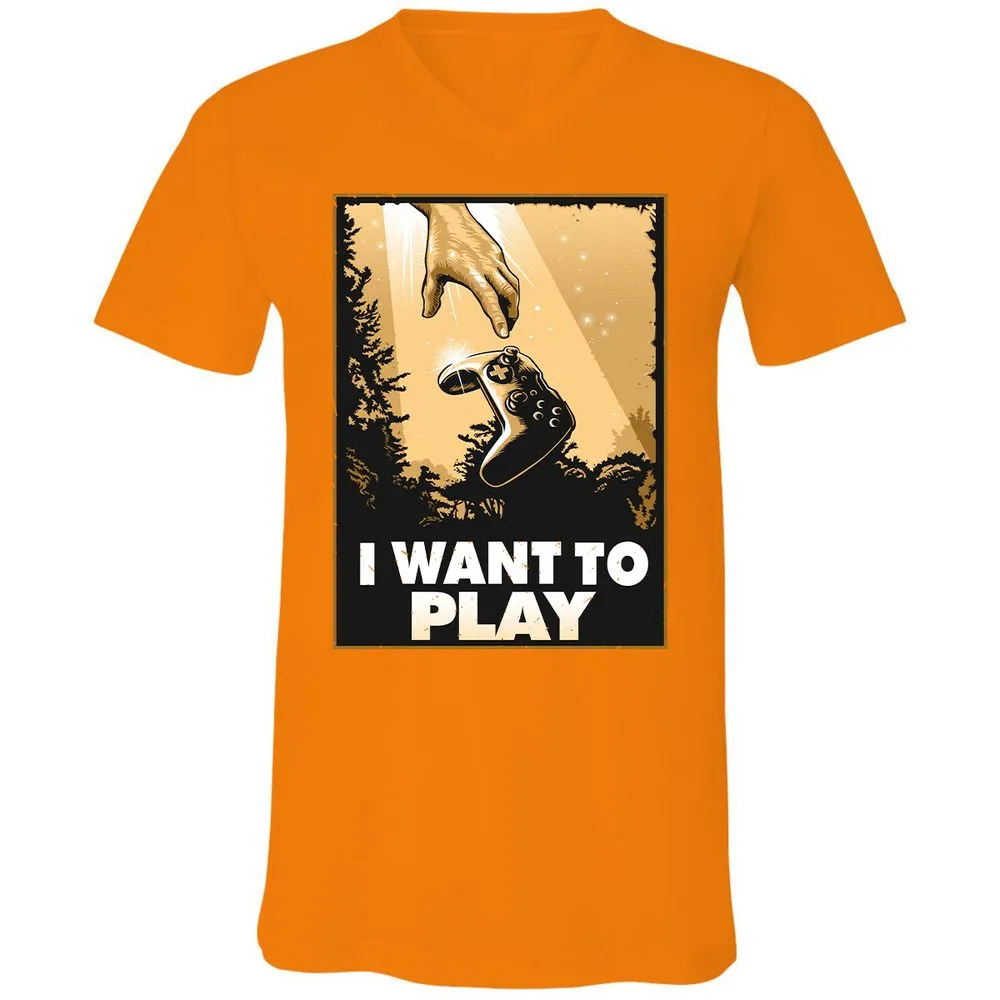 Unisex V-Neck T-Shirt - MPCLFU3J - Orange - 11