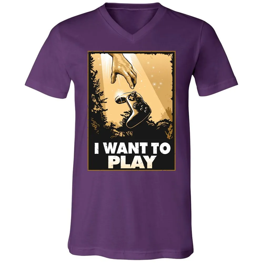 Unisex V-Neck T-Shirt - MPCLFU3J - Team Purple - 9