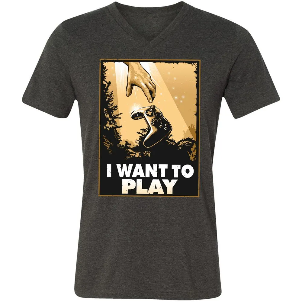 Unisex V-Neck T-Shirt - MPCLFU3J - Dark Grey Heather - 8
