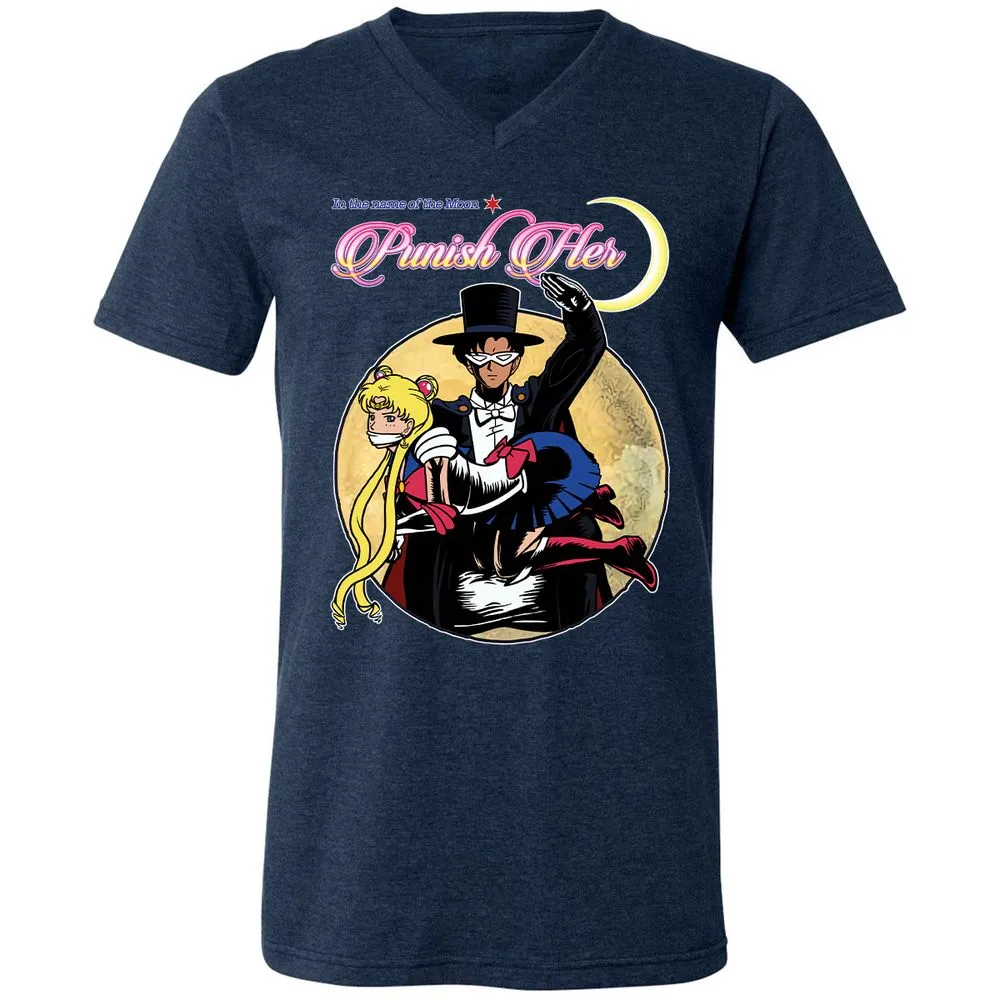 Unisex V-Neck T-Shirt - 2D39VFVZ - Heather Navy - 15