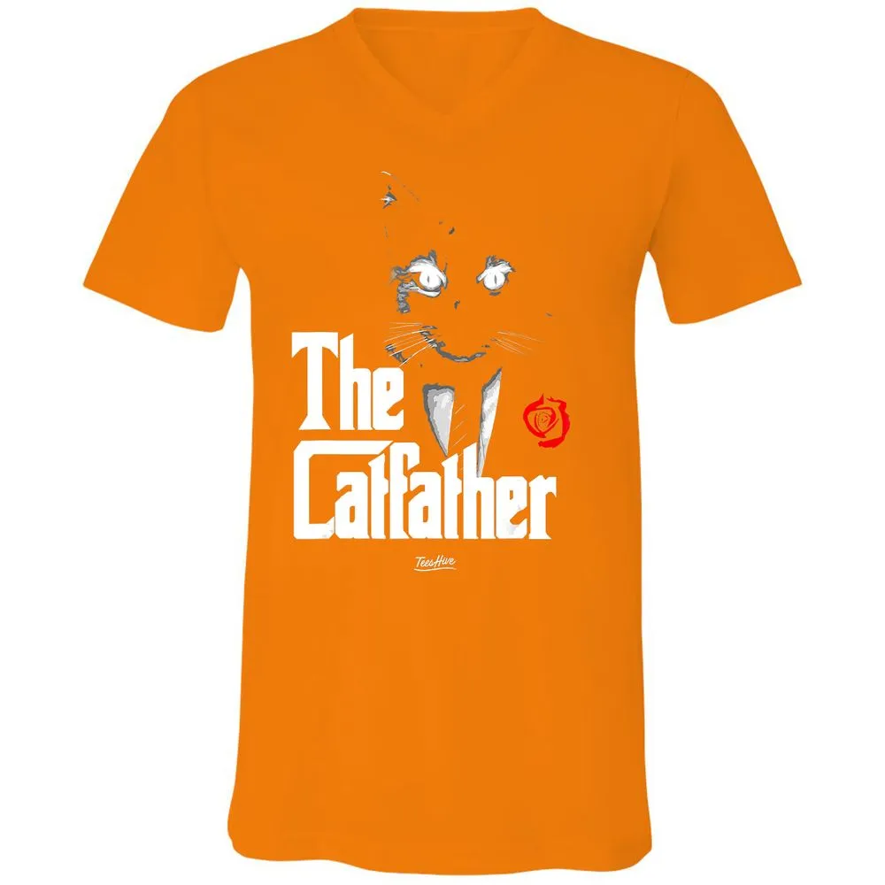 Unisex V-Neck T-Shirt - LBD55TF6 - Orange - 11
