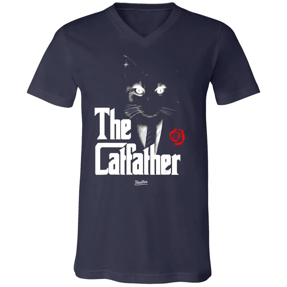 Unisex V-Neck T-Shirt - LBD55TF6 - Navy - 2