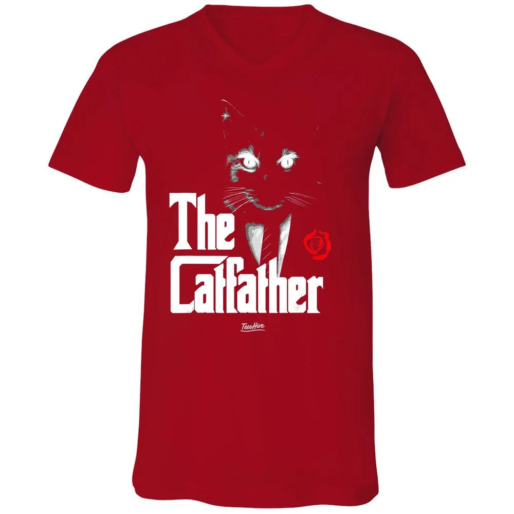 Unisex V-Neck T-Shirt - LBD55TF6 - Red - 3
