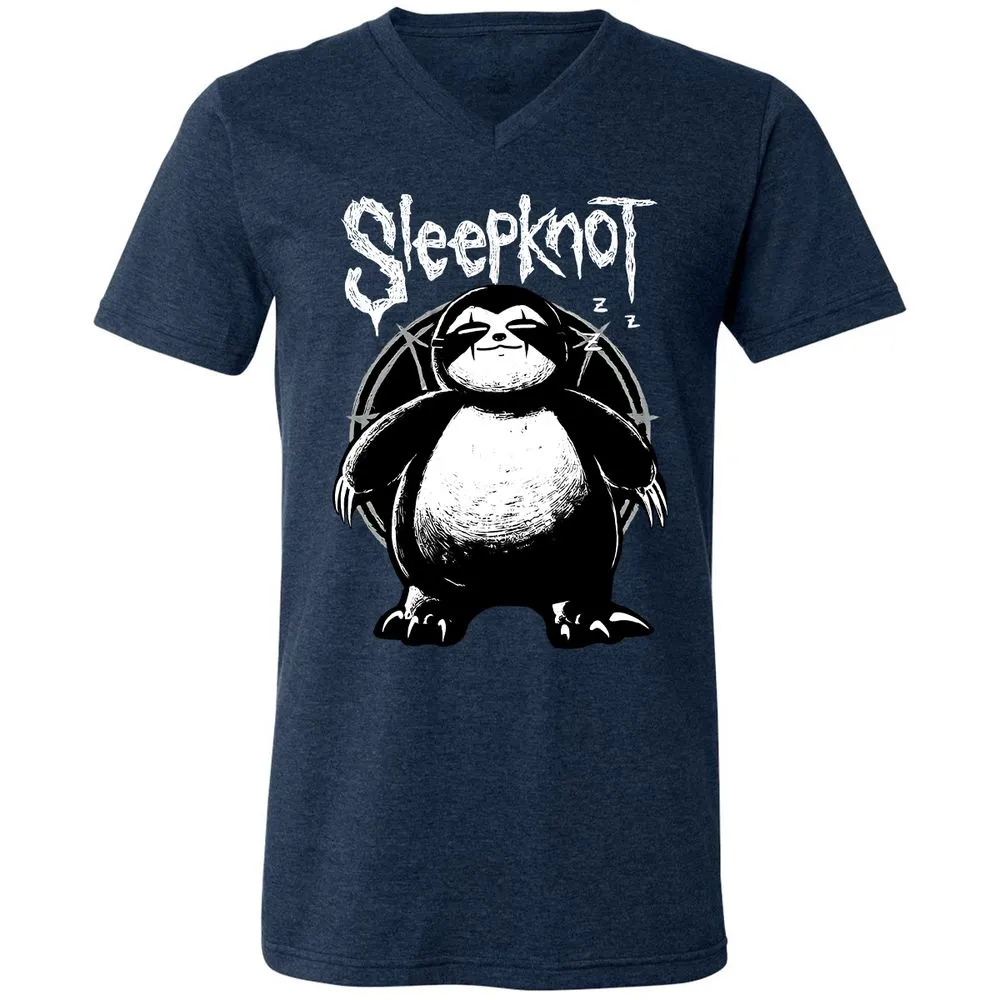 Unisex V-Neck T-Shirt - 6S35ZWNN - Heather Navy - 15