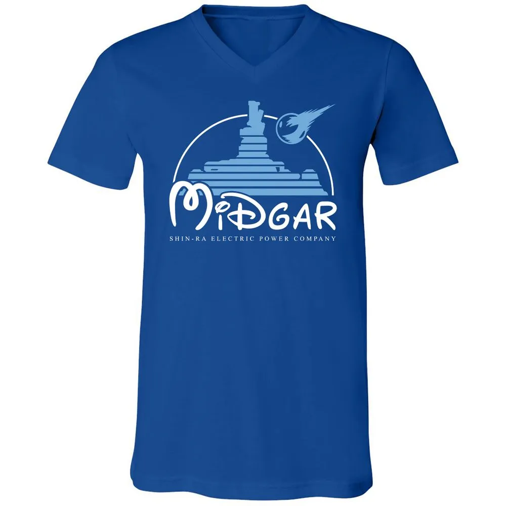 Unisex V-Neck T-Shirt - QW8YAVFE - True Royal - 4