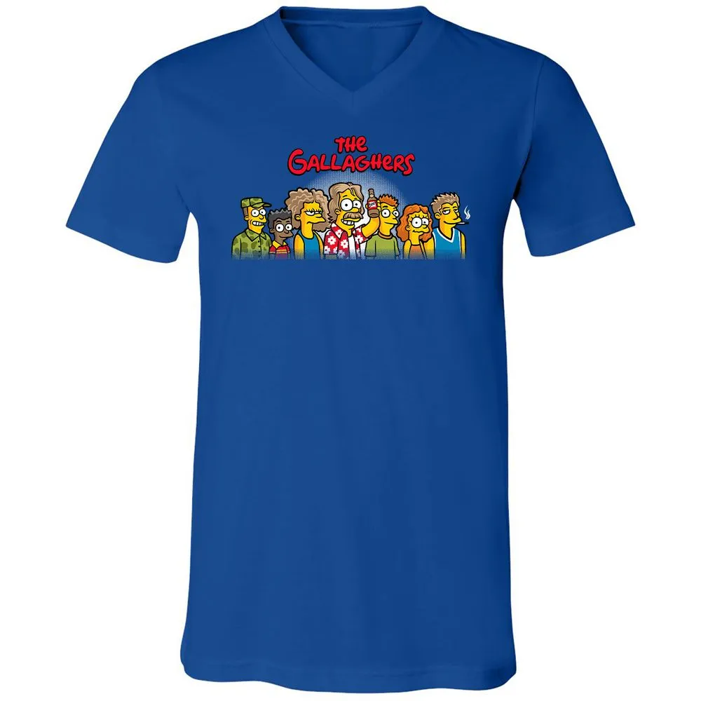 Unisex V-Neck T-Shirt - CAUBD64N - True Royal - 4