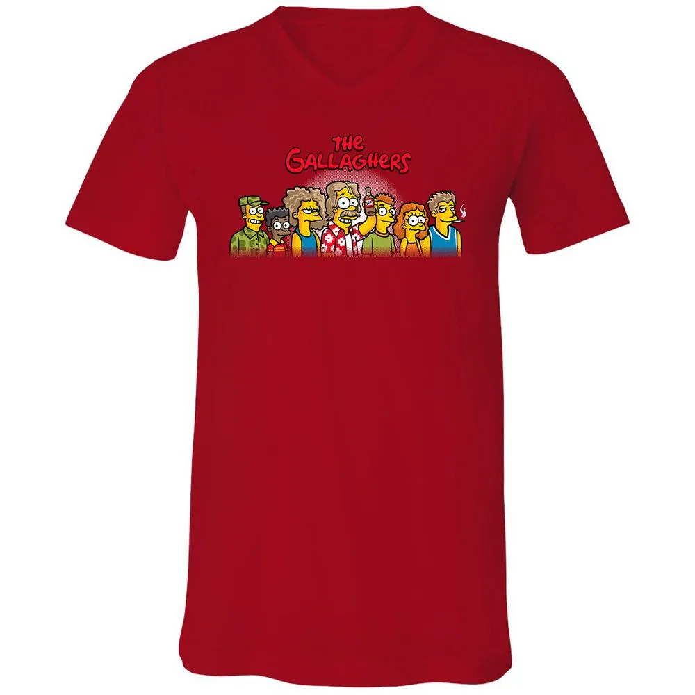 Unisex V-Neck T-Shirt - CAUBD64N - Red - 3