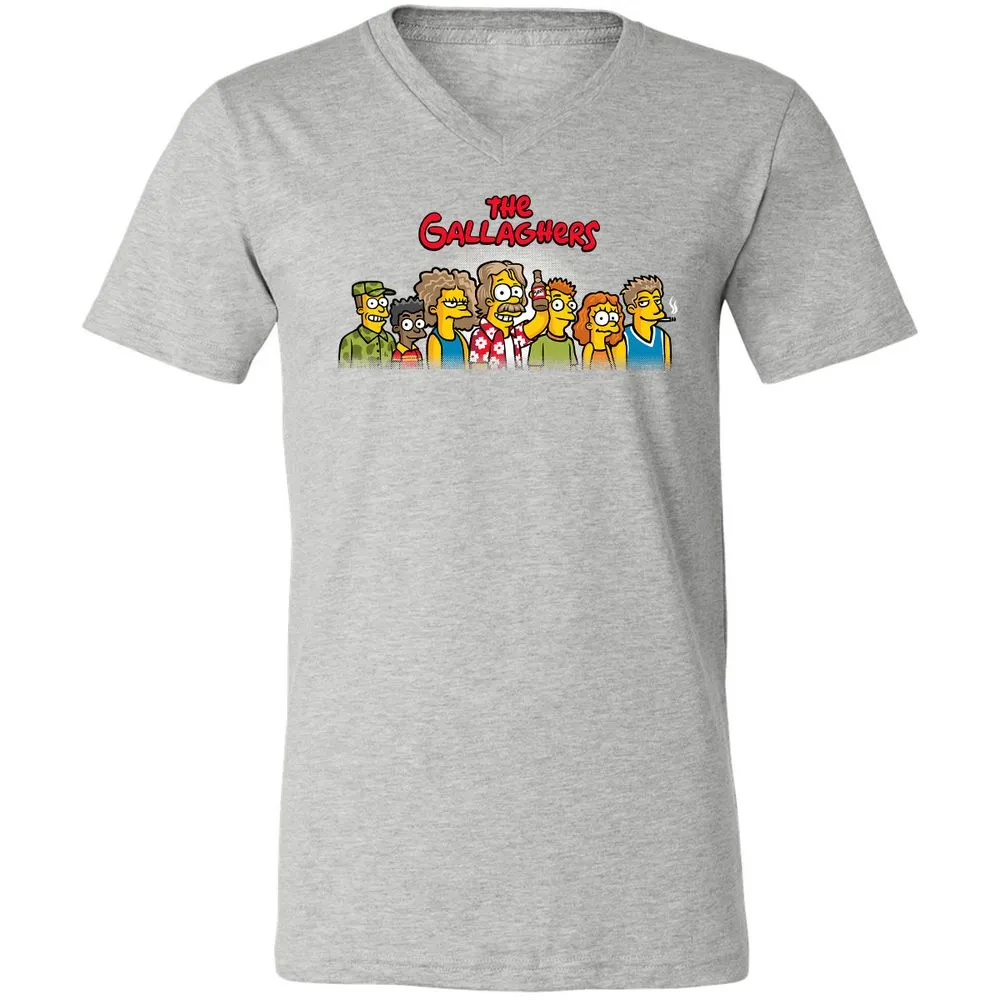 Unisex V-Neck T-Shirt - CAUBD64N - Athletic Heather - 7