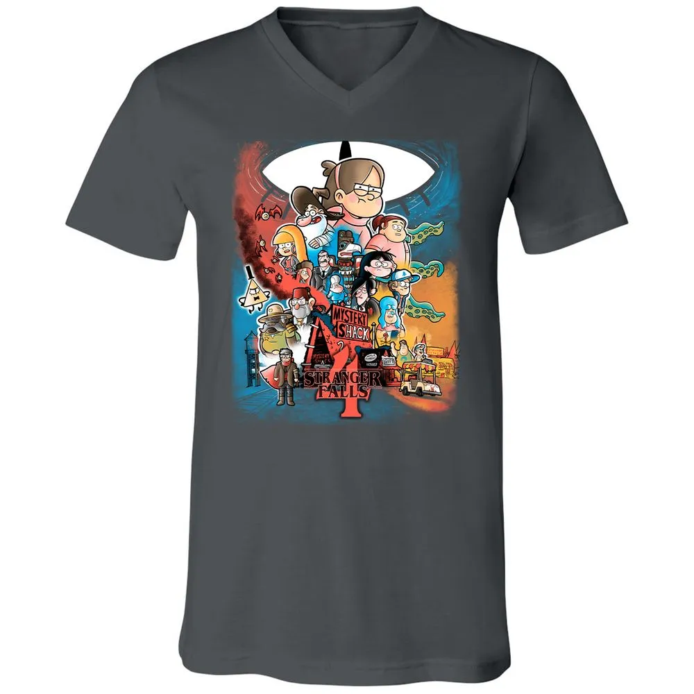 Unisex V-Neck T-Shirt - GCFG8GLY - Asphalt - 12
