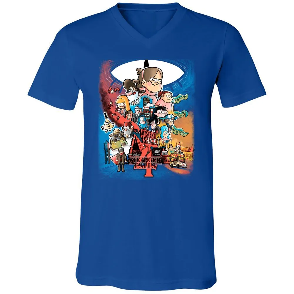 Unisex V-Neck T-Shirt - GCFG8GLY - True Royal - 4