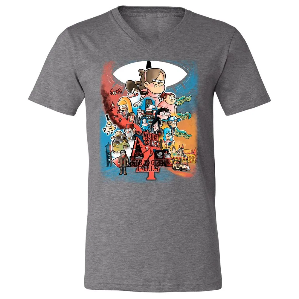Unisex V-Neck T-Shirt - GCFG8GLY - Deep Heather - 13