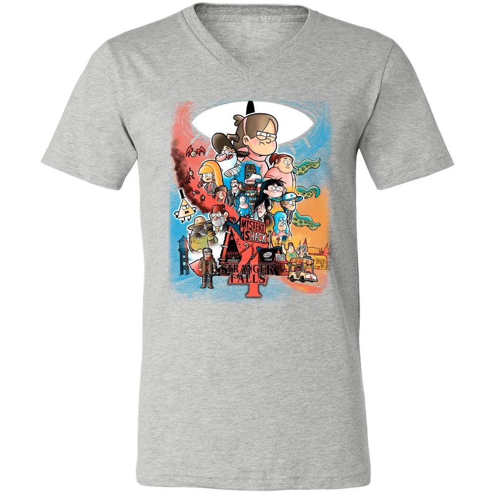 Unisex V-Neck T-Shirt - GCFG8GLY - Athletic Heather - 7