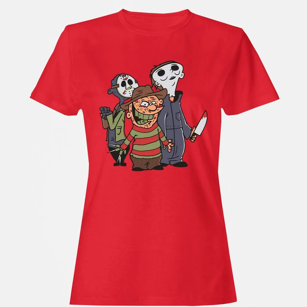 Women's T-Shirt - SL797E1Q - Red - 13