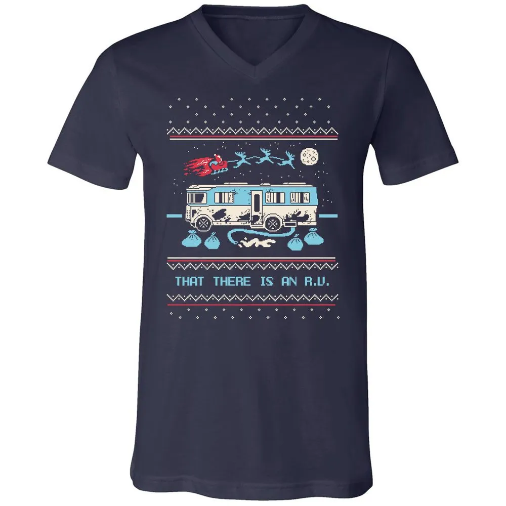 Unisex V-Neck T-Shirt - SPTGRENJ - Navy - 2