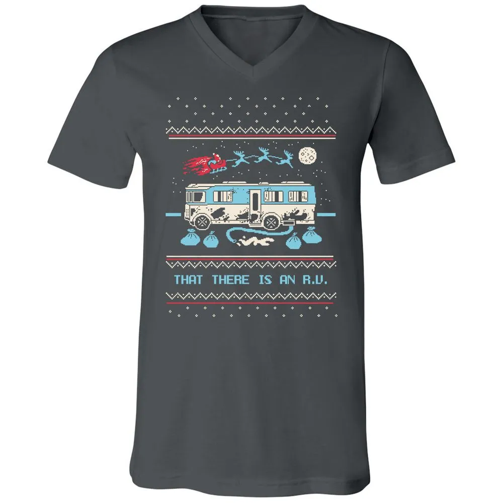 Unisex V-Neck T-Shirt - SPTGRENJ - Asphalt - 12